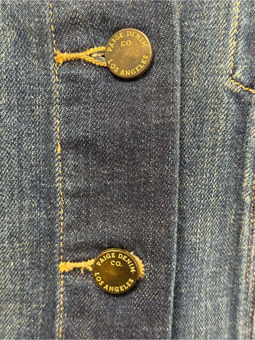 Paige Denim Jacket Small Women’s Blue Slim Fit Short Buttons - Picture 4 of 11